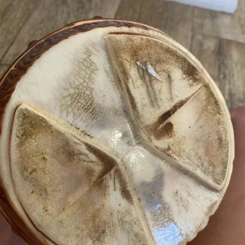 Vintage 1950s Cookie Barrel Brown Cookie Jar